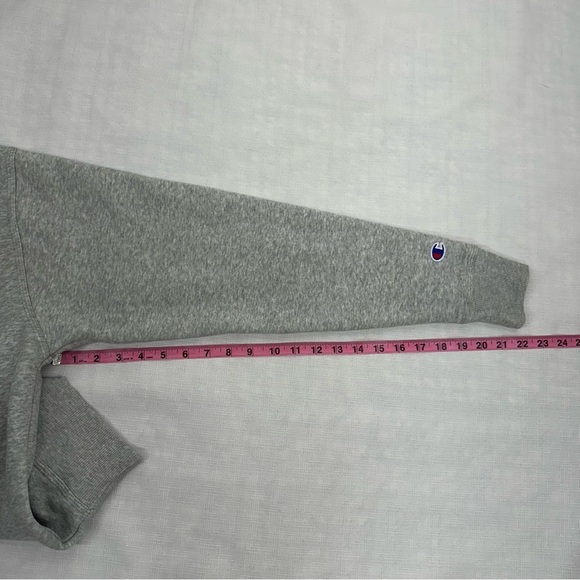 Champion Size Small Gray Chenille Hoodie Sweatshirt - Picture 15 of 15